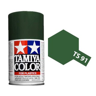 TAMIYA 85091 TS-91 DARK GREEN [JGSDF] สีสเปรย์ทามิย่า พ่นงานโมเดล