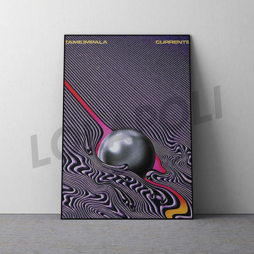 Kayu HIASAN DINDING โปสเตอร์ไม้ตกแต่งผนัง - วงปัจจุบัน Tame Impala