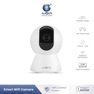 IWACHI กล้องวงจรปิดหมุนได้ 360° สัญญาณ Wifi 2.4G พร้อมไมโครโฟนและลำโพงในตัว