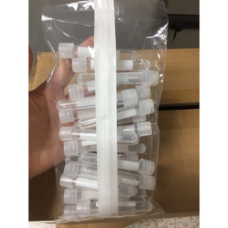 หลอดเลี้ยงเชื้อ แบบมีฝาปิด Sterile Culture Tube with cap 12x75 mm.,4mL,PP ,100ชิ้น/ถุง