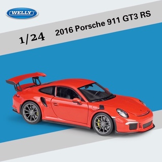 1:24 Porsche 911 GT3 RS สีแดง [Welly]