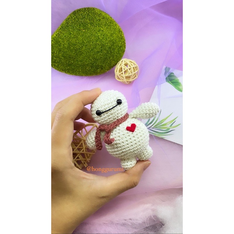 Baymax honggurumi ตุ๊กตาถักนิตติ้งมินิ