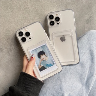 เคสโทรศัพท์มือถือใส แบบนิ่ม กันกระแทก มีช่องใส่บัตร สําหรับ Xiaomi Mi 11T 11 Lite 10T Pro Poco M3 X3 NFC Pro Redmi 9A 9AT 9i 9C 10A 9T 10 10X K30S Note 8 9s 10s 9 10 Pro Max ผ้าคลุม