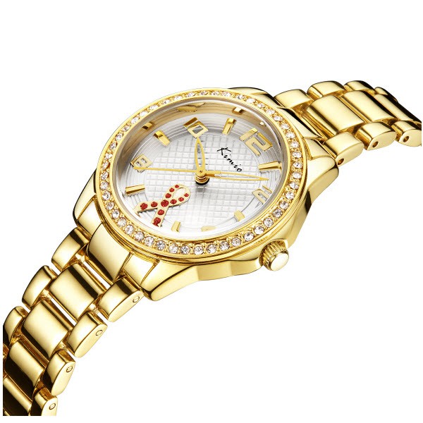 Kimio นาฬิกาข้อมือผู้หญิง สายสแตนเลส รุ่น KW6143 Gold
