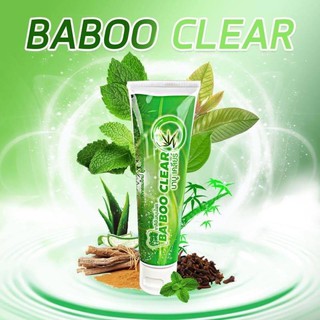 ยาสีฟันบาบูเคลียร์ ba boo clearแก้ปัญหาปากเหม็น หินปูน เสียวฟัน ฟันเหลือง 120กรัม