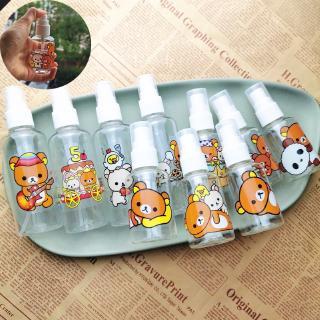 ขวดพลาสติกใสใส่เครื่องสําอางลายการ์ตูน rilakkuma 50 มล/100 มล 1 ชิ้น