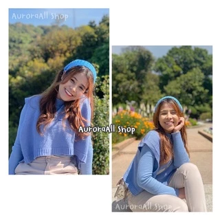 ถูกที่สุดดด‼️ 🌈Aurora🌈ผ้าโพกผมสามเหลี่ยม