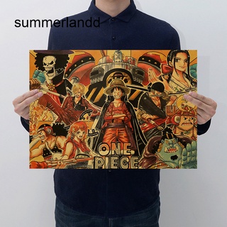 โปสเตอร์ ลายการ์ตูนอนิเมะ One Piece สําหรับตกแต่งผนังบ้าน