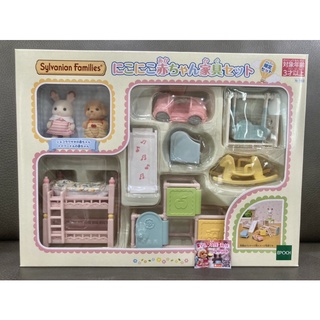 Sylvanian Room Nursery Baby Furniture มือ 1 ญี่ปุ่น ห้องเด็ก สไลเดอร์ ชิงช้า ของเล่นเด็ก เฟอร์นิเจอร์ Poodle กระต่าย