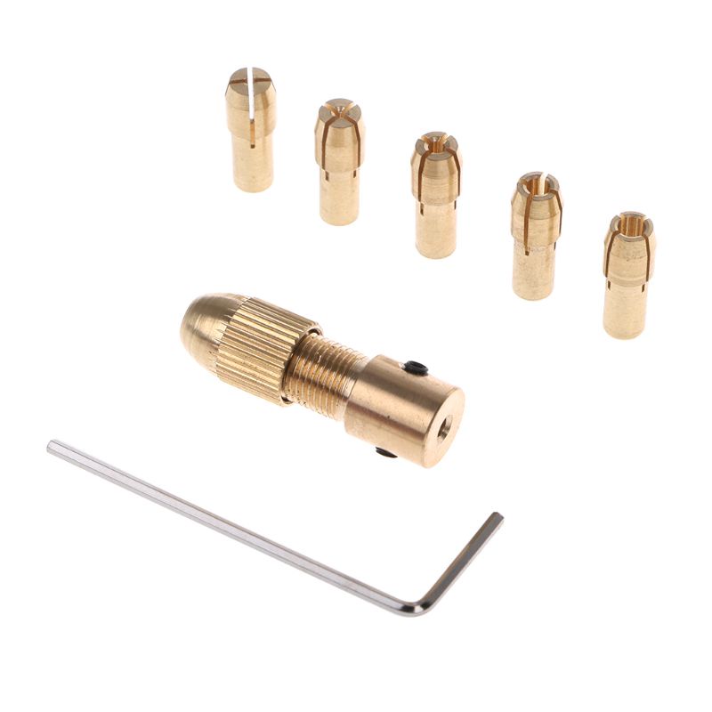 Cutiepie 7 ชิ้นชุด 2 2 35 4 05 5 05 มม.มอเตอร์ไฟฟ้าเพลา Mini Chuck Fixture Clamp 0 5-3