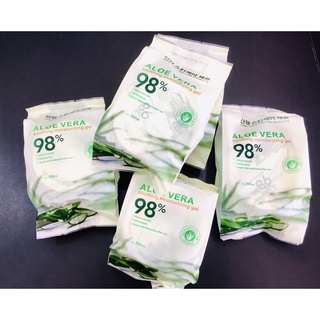 พร้อมส่งจ้าาา  เจลว่านหางจระเข้ 98% 300ml. Aloe Vera ช่วยกรัชับรูขุมขน บำรุงผิวพรรณให้ชุ่มชื้น ลดอาการอักเสบของผิว