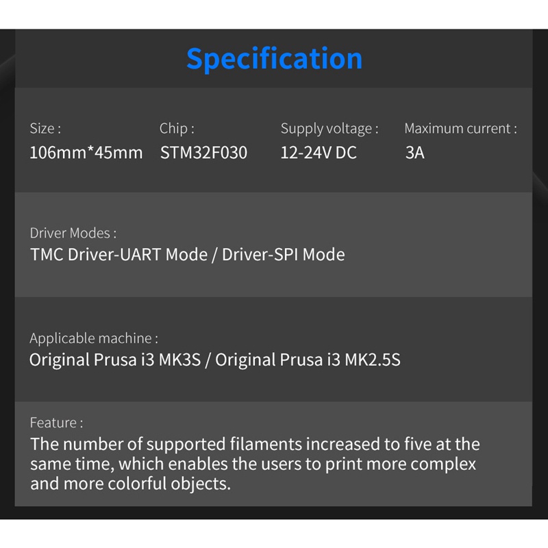 BIGTREETECH BTT MMU2 DIP V1.0 ule Support 5 Color Printing #8