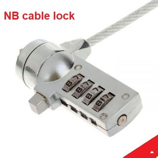 NB cable lock ล้างสต็อก Digit Combination Security Lock, Password Security Anti Theft chain for Laptop