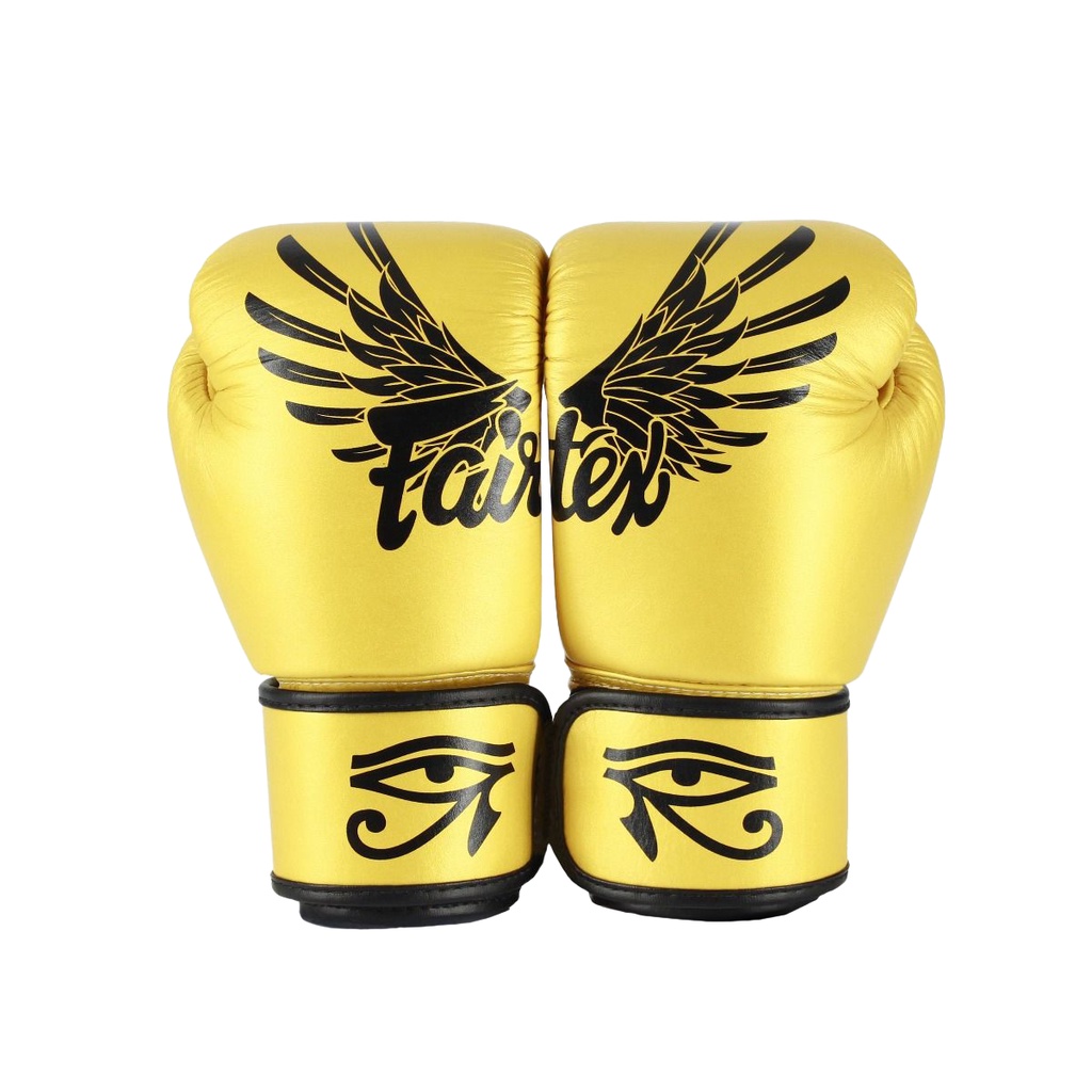 นวมชกมวย Fairtex Muay Thai Boxing Gloves BGV1 Limited Edition Falcon สีทอง หนังแท้ Pls place 1 pair/order