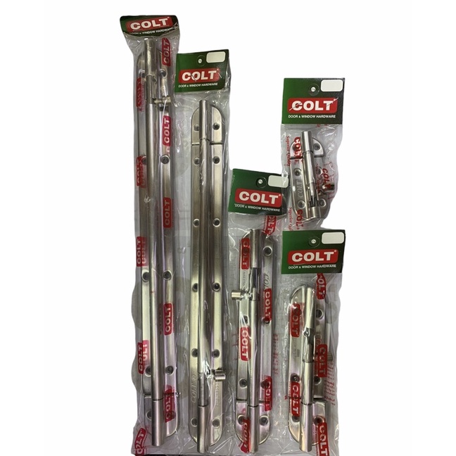 กลอนสแตนเลสแท้ เกรด304  COLT รุ่น400ss มีให้เลือกหลายขนาด 4” 6” 10” 12”