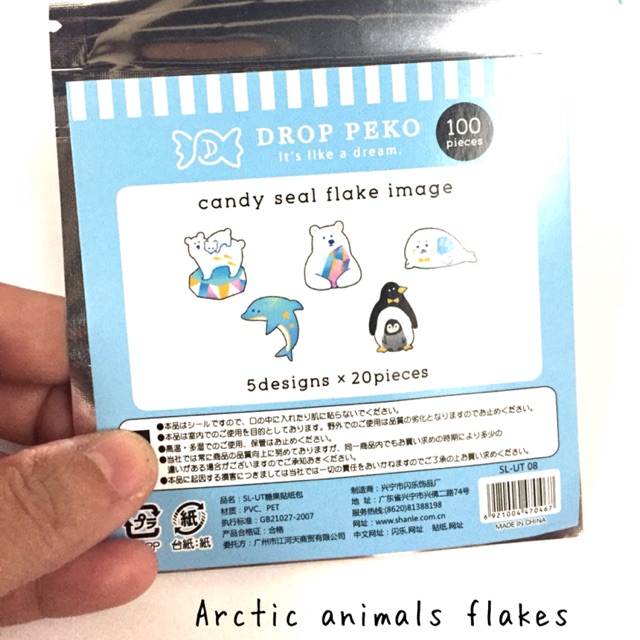 Arctic animals flakes