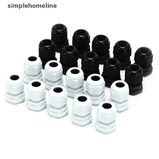 [simplehomeline] ใหม่ สายเคเบิลเชื่อมต่อพลาสติก PG11 5-10 มม. กันน้ํา สีดํา สีขาว 10 ชิ้น