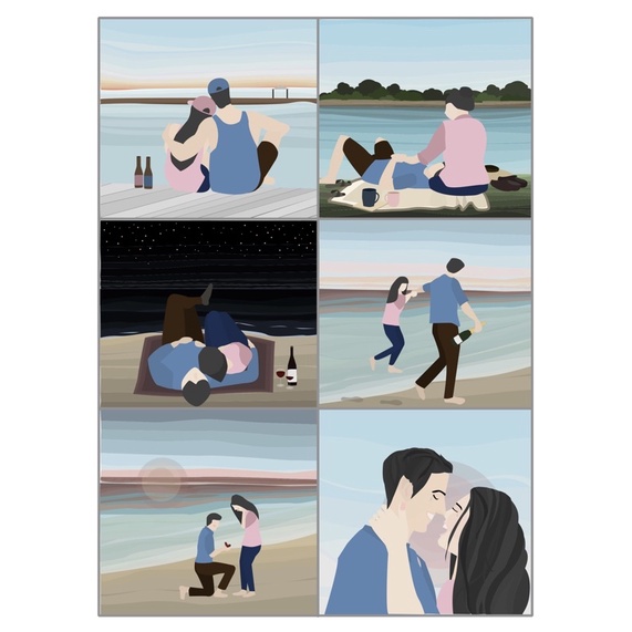 Postcard “ Like water “