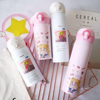 พร้อมส่ง กระติกน้ำเซเลอร์มูน กระติกน้ำsailormoon เก็บอุณหภูมิ ของขวัญวันเกิด ของขวัญปีใหม่ ของขวัญรับปริญญา