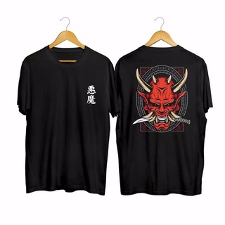 Wf เสื้อยืดคอกลม แขนสั้น พิมพ์ลาย DEMON สําหรับผู้ชาย และผู้หญิง