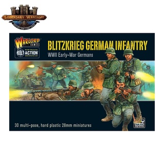 [พร้อมส่ง] WARLORD GAMES : Blitzkrieg German Infantry plastic boxed set โมเดลจำลอง