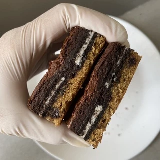 *ขายแยกชิ้น* Brookieบรูคกี้ (ซอฟต์คุกกี้ + Oreo +บราวนี่) - ขนมคุณละออ