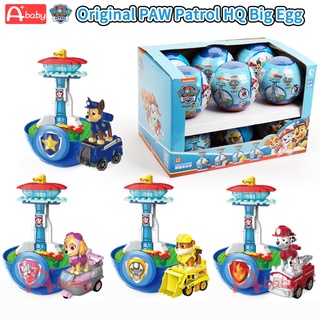 Paw Patrol ของเล่นไข่เซอร์ไพรส์ ขนาดใหญ่ ของแท้ ดึงถอยหลัง รถตํารวจ ลูกสุนัข