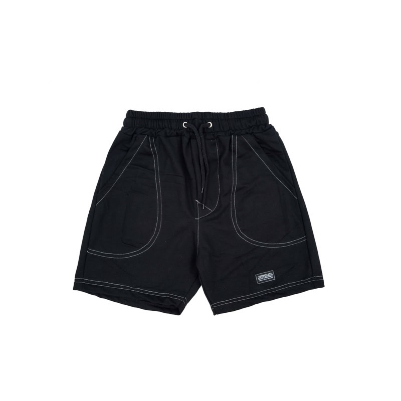 กางเกงขาสั้น Puddinglane Unisex สําหรับผู้ชายและผู้หญิง Oscar Black Short Pants