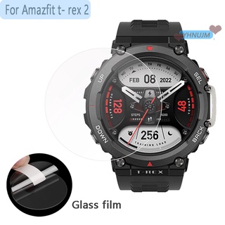 สําหรับ Amazfit T-Rex 2 ฟิล์มกันรอยหน้าจอ ฟิล์มนาฬิกา กระจกนิรภัย ฟิล์มป้องกัน Amazfit T Rex Pro Smartwatch กรอบป้องกัน