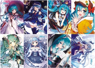 โปสเตอร์ ลายการ์ตูนอนิเมะ Hatsune 2750 มี 8 แผ่นต่อชุด