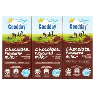 กู๊ดเดย์ยูเอชทีรสช็อคโกแลตนม 6 x 200ml Goodday chocolate นมฮาลาล ชอบ บูสท์ แคร์ สำหรับผู้ที่ต้องการควบคุมน้ำตาล Foremost