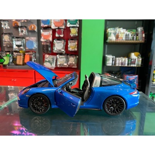 Osaka99 รถโมเดลเหล็ก Porsche 911 Targar 4 GTS สเกล 1/18 ลิขสิทธิ์แท้ เปิดได้ทุกส่วน งานจริงสวยมาก รถเกรดพรีเมี่ยม