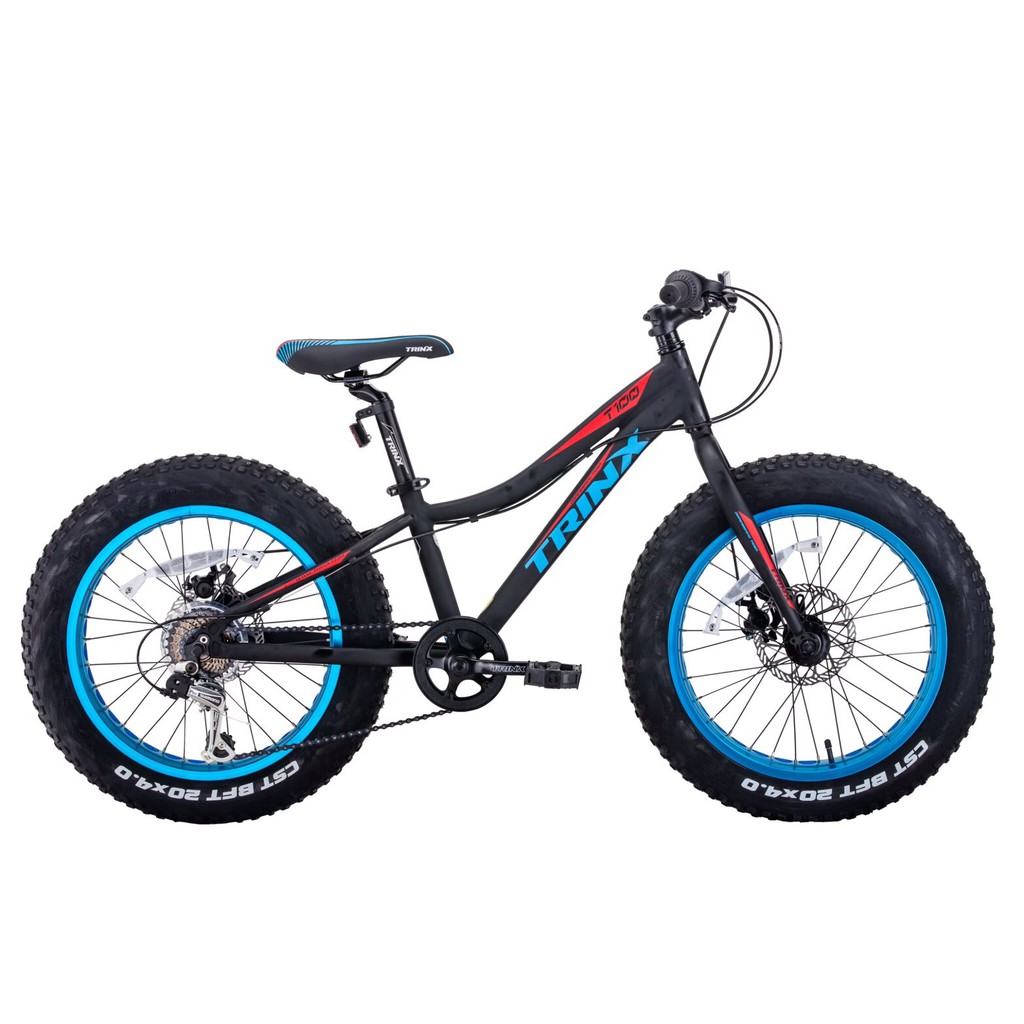 จักรยานล้อโต TrinX T100 Fatbike จักรยานเด็ก จักรยานล้อโตเด็ก ล้อขนาด 20"  จักรยานเฟรมอลูมิเนียม เกียร์ shimano 7 SP