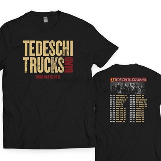 เสื้อยืดโอเวอร์ไซส์เสื้อยืดคอกลม ผ้าฝ้าย พิมพ์ลาย Tedeschi Truck Band Tour Datess แฟชั่นฤดูร้อน สไตล์คลาสสิก สําหรับผู้ช