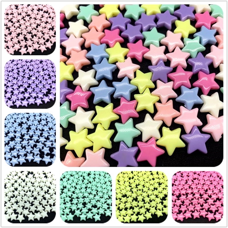 30 ชิ้น/แพ็ค 14 มม. อะคริลิค Pentagram ลูกปัด