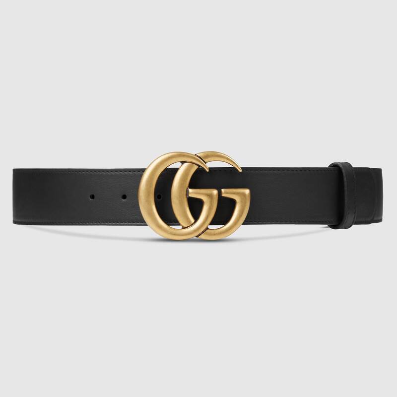 ต้นฉบับ 100%SEVENADY Gucci ซื้อของแท้จากยุโรป เข็มขัดหนัง GG belt ดับเบิลสตรี