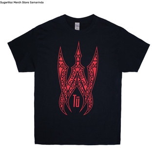 คอลูกเรือเสื้อยืดคอกลมเสื้อยืด พิมพ์ลายโลโก้เอเลี่ยน WEAPONRY Spikey Band ไซซ์ Lผ้าฝ้ายแท้