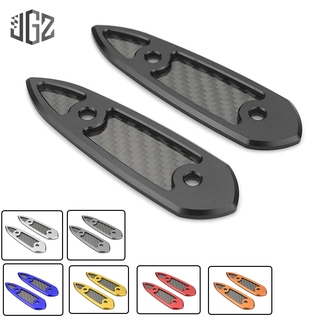 อุดกระจก R15 R3 ตัวเก่า ลาย Carbon Maxtec แผ่นปิดรูกระจกแต่ง CNC PIRANHA for YAMAHA R3  R15