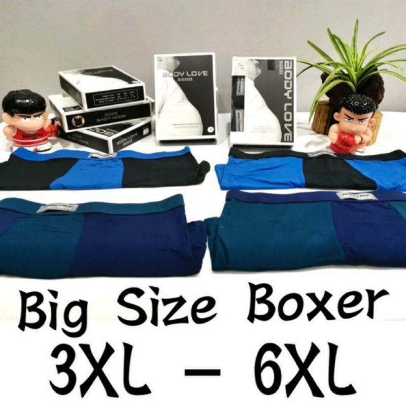 XL-5XL MAN BOXER BODYLOVE UNDERWEAR SELUAR DALAM ขนาดใหญ่ไม่จํากัด