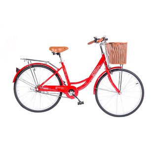 Maid bicycle CITY BIKE GRANDE LYRA 24" RED bike Sports fitness จักรยานแม่บ้าน จักรยานแม่บ้าน GRANDE LYRA 24 นิ้ว สีแดง จ