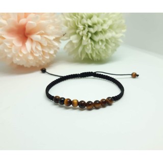 สร้อยข้อมือหินแท้ไทเกอร์อาย (Tigers eye) ช่วยหนุนและพลิกฟื้นดวงชะตา​ให้ดีขึ้น​ แคล้วคลาดปลอดภัย