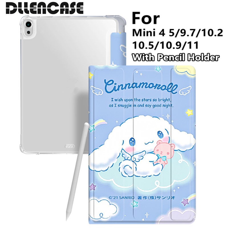 Dllencase เคส พร้อมช่องใส่ดินสอ สําหรับ Compatible For iPad Air 5 2021 Pro 11 2019 2020 10.2 7 8th 2018 For iPad 9.7 5 6th Mini 4 5 Air 4 5 10.5 10.9 A199