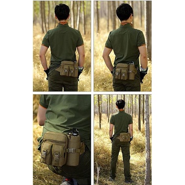 🇹🇭กระเป๋าคาดอก ใส่กระบอกน้ำ กระเป๋าคาดเอว - รูปที่ 4