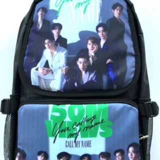 เป้สะพายหลังgot7  ดูเท่ห๋ไปทุกมุมเหมาะเด็กๆหรือติ่งkpopขนาด12 นิ้วx 16นิ้วx 6 นิ้ว สกรีนลายเต็ม call  my name