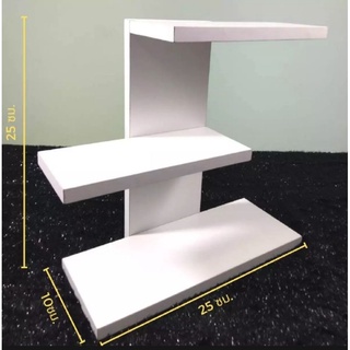 ชั้นไม้วางโมเดล ชั้นวางของโชว์ 3ชั้น  (รุ่นประกอบเอง)