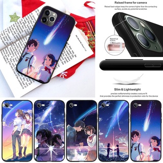 Fl10 เคสโทรศัพท์มือถือนิ่ม ลายการ์ตูนอนิเมะ Your Name สําหรับ iPhone 13 12 Pro Max Mini XS Max X