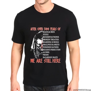 [S-5XL] Nadgap16kjjjba04 เสื้อยืดลําลอง แขนสั้น พิมพ์ลายกราฟฟิค After Over 500 Years of Massacres Exile Reservatio สไตล์