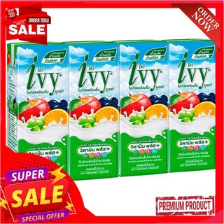 ไอวี่นมเปรี้ยวรสผลไม้รวม180มล.แพ็ค 4IVY DRINKING YOGHURT MIXEDFRUIT 180 ML.PACK 4