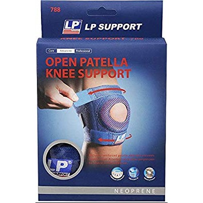 ซัพพอร์ต พยุงหัวเข่า พยุงลูกสะบ้า LP Support Open Patella Knee Support สีเนื้อ