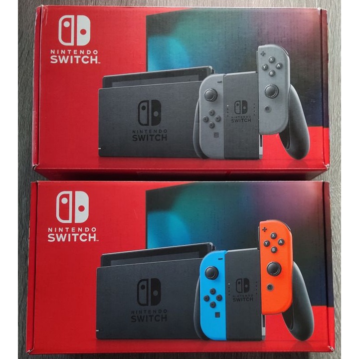 มือสอง / มือ2 Nintendo switch Version 2 กล่องแดง สภาพดีมาก มีประกัน ใช้งานได้ปกติ  อุปกรณ์ครบกล่อง